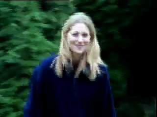 Woman and big dog very funny