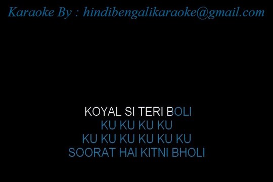 Koyal Si Teri Boli (With Female Vocals) - Karaoke - Beta (1992) - Udit Narayan, Anuradha Paudwal