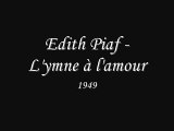 Edith Piaf - L'hymne à l'amour (paroles)