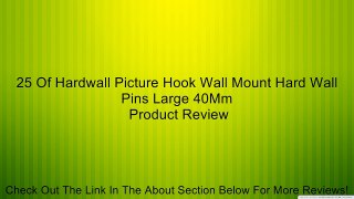 25 Of Hardwall Picture Hook Wall Mount Hard Wall Pins Large 40Mm Review