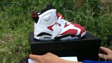 Jordan 6 Mens Shoes White Red Online Review wholesalerealjordans.com