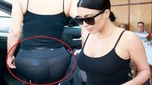 Kim Kardashian Flashes BUTT In See Through Leggings - The Hollywood
