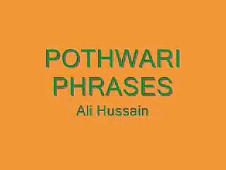 Pothwari Mirpuri Language Greetings and Meeting People