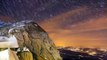 Timelapse muestra una lluvia de estrellas en los Alpes suizos