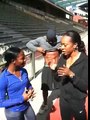 Sanya Richards videoblogs 21 with Shelly-Ann Fraser and A
