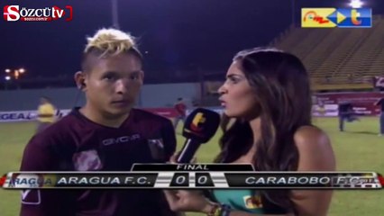 Canlı yayında inanılmaz an!