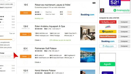 kayak réservation de voyages en ligne