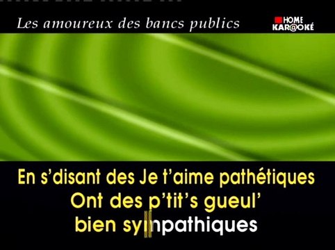 KARAOKE GEORGES BRASSENS - Les bancs publics