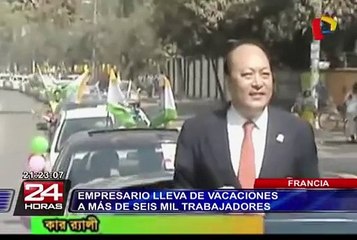 Francia: empresario lleva de vacaciones a más de seis mil trabajadores