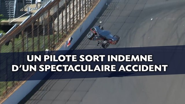 Un pilote sort indemne d’un très spectaculaire accident