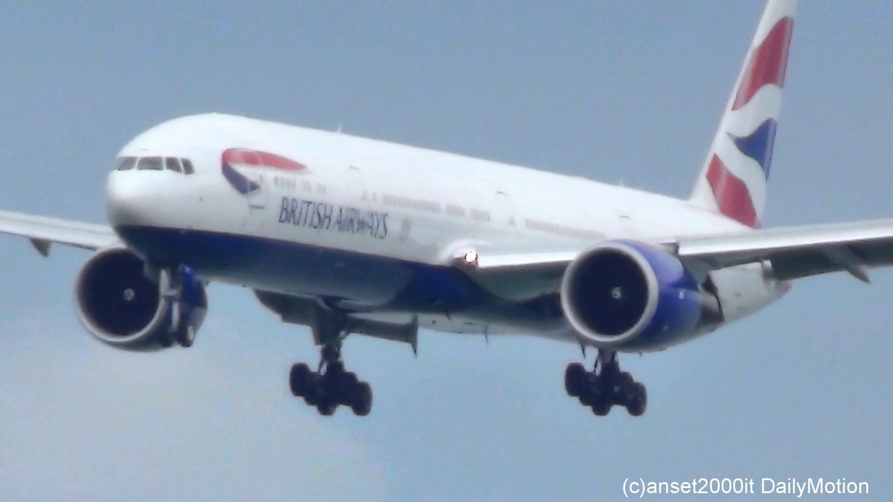 Boeing 777 Planes Landing in Hong Kong Airport. British Airways, Air Canada, Cathay Pacific, Turkish Airlines and more