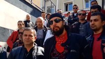 Motosikletçiler Motosiklet Hırsızlarını Emniyet Önünde Protesto Etti