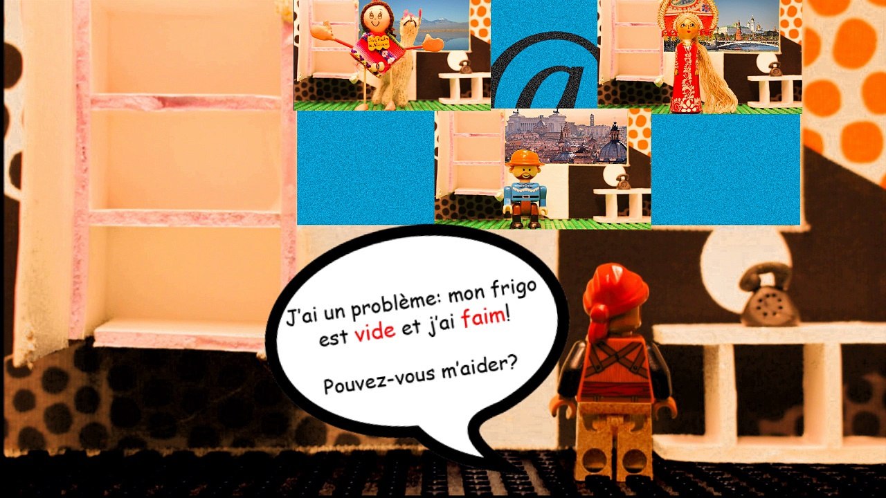 Sacha, Omar, Camille et Inti à la recherche d'une alimentation pour tous - Lycée français de Moscou