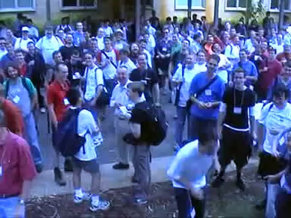 "Pants off!" at linux.conf.au 2003