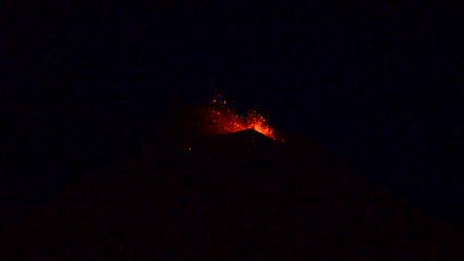 Stunning footage of Mount Etna eruption