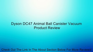 Dyson DC47 Animal Ball Canister Vacuum Review