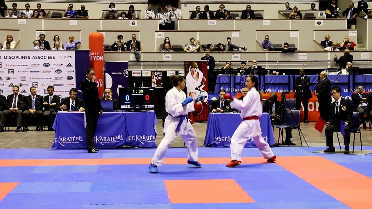 Finale -55kg : M.Samy / E.Thouy - Championnats de France Karaté 2015