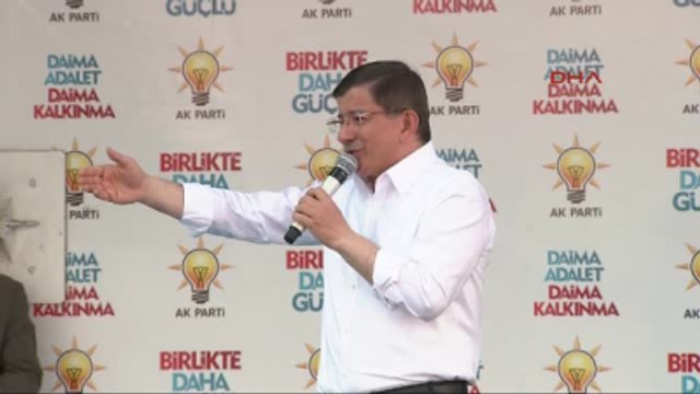 Afyon Başbakan Davutoğlu Partisinin Düzenlediği Mitinde Konuştu-4