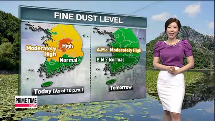 Lingering dust till tomorrow morning, summery weather this weekend