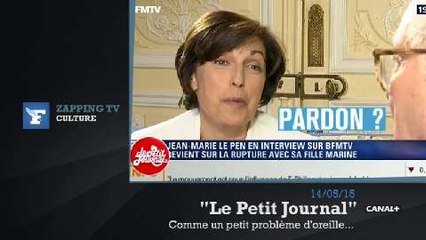 Zapping TV : la curieuse attitude de Jean-Marie Le Pen pendant une interview