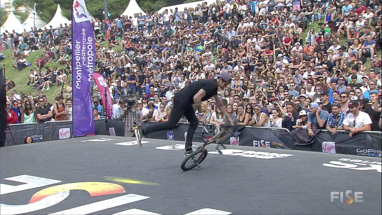 1st Qualif BMX Flat - Matthias Dandois - FISE World Montpellier 2015