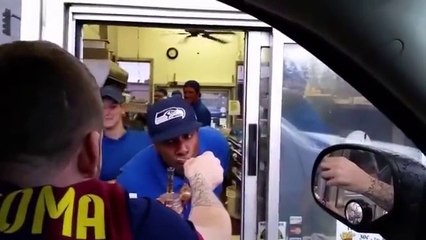 It makes smoking employees to drive a fast food