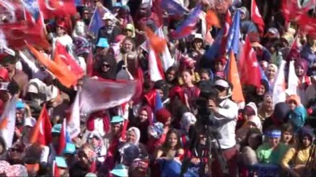 Afyon Başbakan Davutoğlu Partisinin Düzenlediği Mitinde Konuştu-6