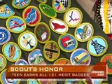 Scout Earns Every Merit Badge