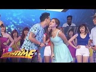 Coleen gives Billy a birthday kiss