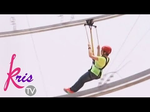 Kris rides the first ever roller coaster zipline in Asia