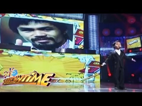 MiNiME ni Manny Pacquiao, nagsample ng pagtula at pagkanta ng Para Sayo Ang Laban Na'to