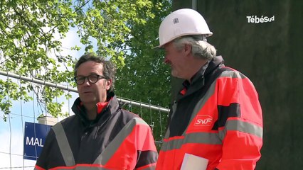 Malansac (56). Installation d'un pont-rail pour supprimer le passage à niveau