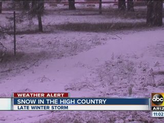 Snow in the Flagstaff area