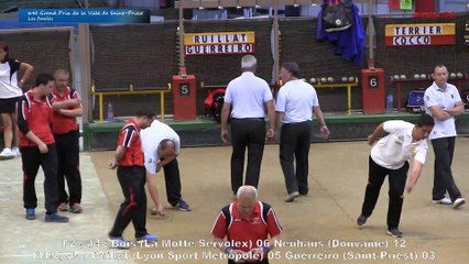 Mène 7, Finale du Grand Prix de la Ville, Ruillat contre Guerreiro, Sport Boules, Saint-Priest 2015