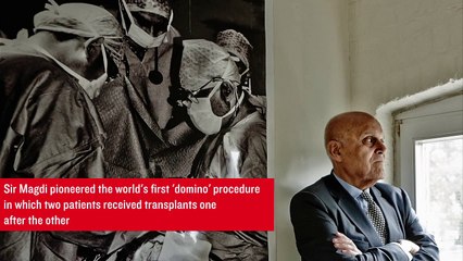 Heart transplant surgeon Magdi Yacoub