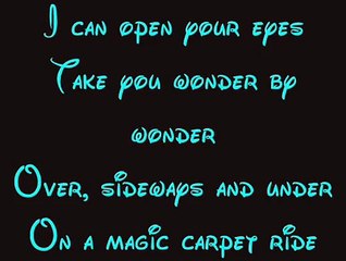 A Whole New World - Aladdin Lyrics