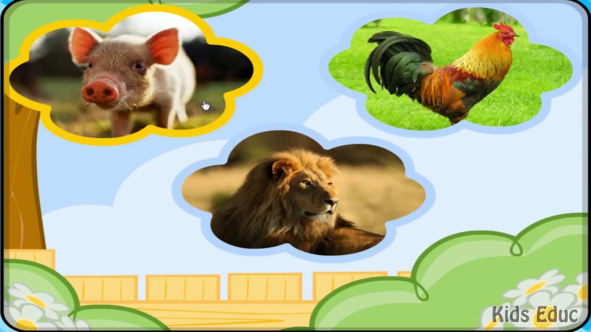 Animal Sounds, Guess The Animal By The Sound, A Fun Game For Kids - video  Dailymotion