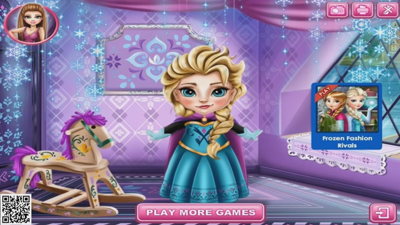 Disney Frozen Game - Frozen Elsa Baby Bath Baby Videos Games For Kids ABC Alphabet Cartoon Game