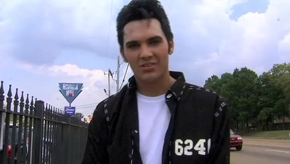 Cody Slaughter cuts an ad for Elvis Week 2010
