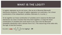 Statistics 101: Logistic Regression, Logit and Regression Equation