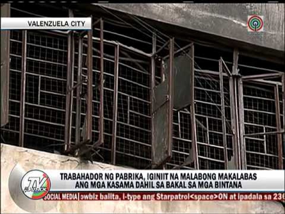 Grills sa bintana, sinisi sa pagkasunog ng mga manggagawa