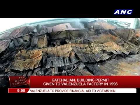 Valenzuela factory had no sprinklers