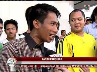 Pacman, 'dinugo' habang nasa motorcade