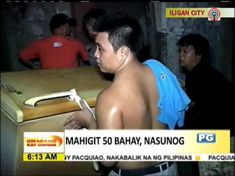 TINGNAN: 50 bahay natupok ng apoy sa Iligan