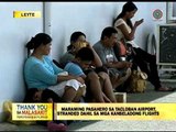 Mga pasahero sa Tacloban airport stranded dahil kay 'Amang'