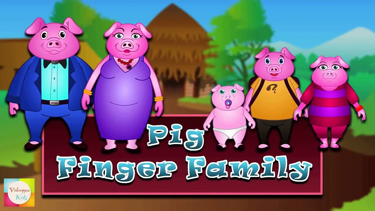 The Finger Family Cat Family Nursery Rhyme | Kids Animation Rhymes Songs