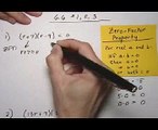 solve quadratic equations by factoring, basics