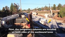 Gold Line Bridge False-work Construction Time-Lapse Video