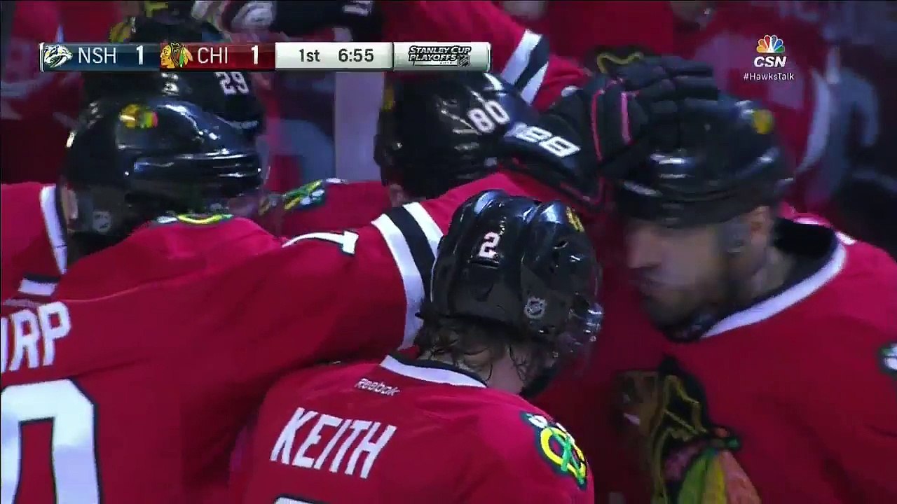 NHL 2014-15 Conference 1-4 Final G4 - Chicago Blackhawks vs Nashville Predators - 2015.04.21 Highlights