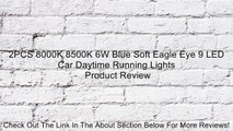 2PCS 8000K 8500K 6W Blue Soft Eagle Eye 9 LED Car Daytime Running Lights Review